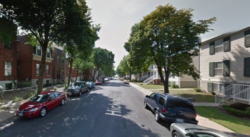 The 2600 block of Hickory Street, where police say four men shot Romell Clemons. - Google Maps