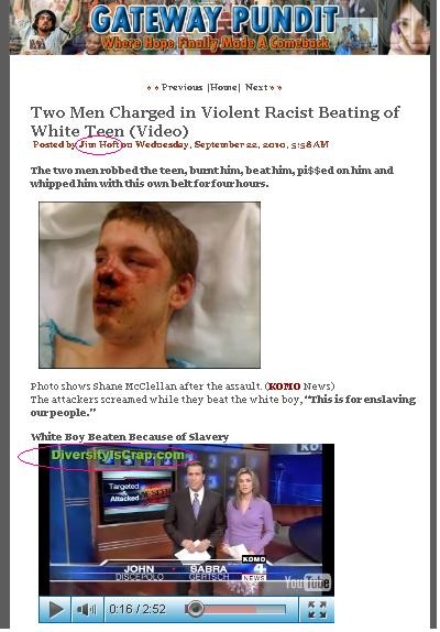 Racist Source on Conservative Blog: Coincidence or Custom?