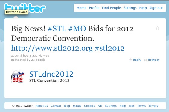 St. Louis Bidding for 2012 Democratic Convention
