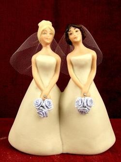 I'd rather post a lesbian wedding cake topper than have another picture of the WBC on the blog.