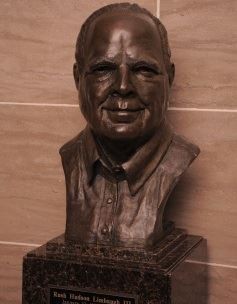 Rush's Limbaugh's gleaming and prominently displayed bust. - via house.mo.gov