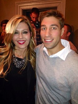 Melanie Moon poses with Ryan Ferguson, who was freed after ten years in prison. - Melanie Moon on Facebook