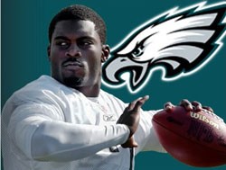 Vick is currently  the backup quarterback in Philadelphia.