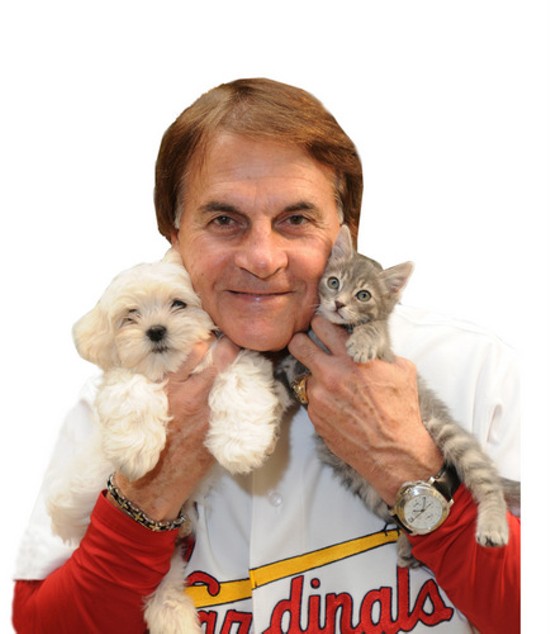 Tony La Russa is bi-petual: He loves dogs AND cats! - PHOTOS VIA ARF