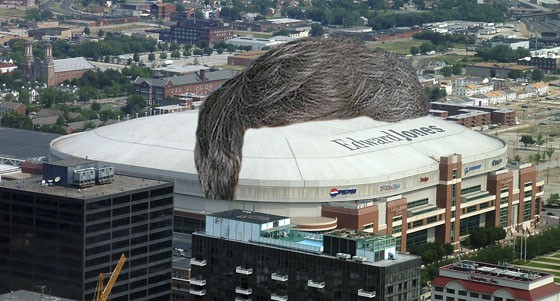 "The Dome," complete with Stan Kroenke hairpiece.