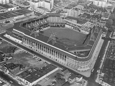 Ebbets Field, perhaps the most revered baseball stadium in the game's history, and home of the Brooklyn Dodgers.