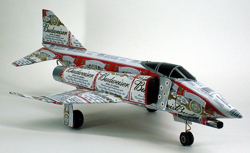 A combination of one's love for fighter jets, and...the King of Beers!