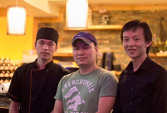 Sushi Bistro business partners Andy Chi, Zhenkun Lin and Jimmy Li. - Mabel Suen