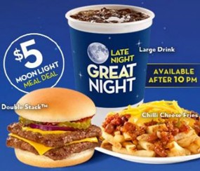 Wendy's "Moonlight Meal Deal," aimed at "Millennial males." | Image via