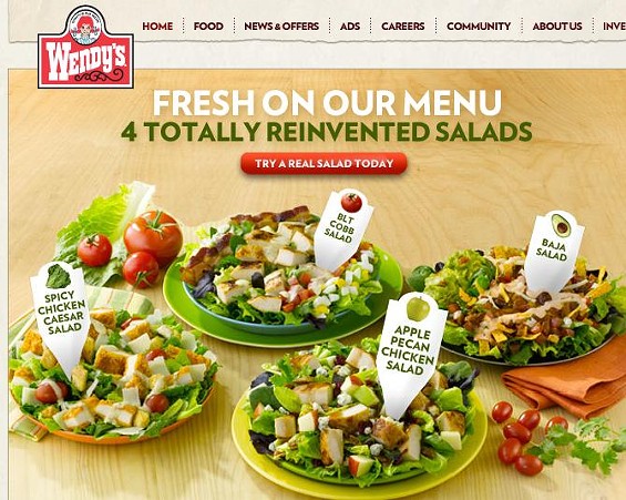 Wendy's "Reinvents" Salads as Fat-Soaked Calorie Bombs