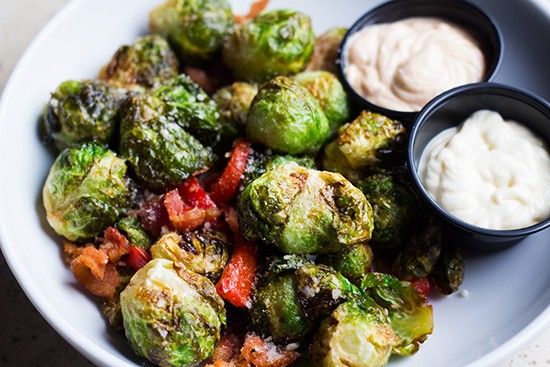 Fried brussels sprouts.