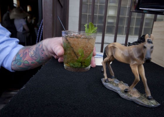 A mint julep at the Royale's annual Kentucky Derby party. | Brian Villa