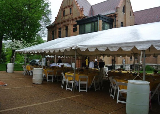 The setup at last year's Derby brunch. | St. Andrew's