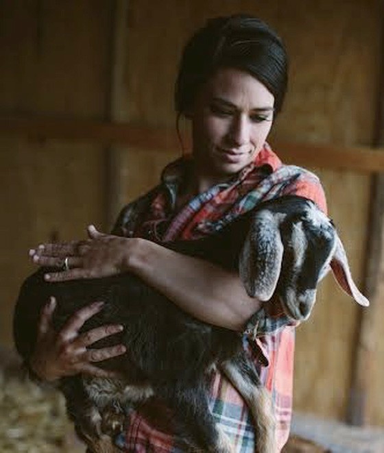 Autumn Sij with her goat, Lucy Ricardo-Ball. | Virginia Harold with compliments of Such and Such Farm