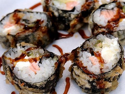 Sushi rolls from the Drunken Fish - EGAN O'KEEFE