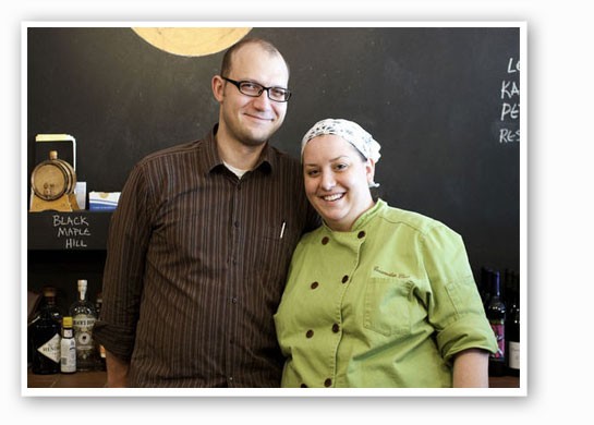 Josh Renbarger and Cassy Vires at Home Wine Kitchen. | Jennifer Silverberg