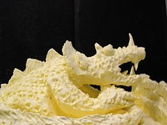 Butter sculpture of of a dragon. We call her Margereene. - WIKIMEDIA COMMONS