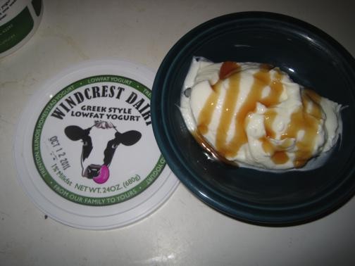 Windcrest Dairy Greek-style yogurt, drizzled with honey. - Robin Wheeler
