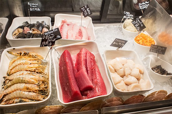 Truffles Butchery also offers a selection of seafood...