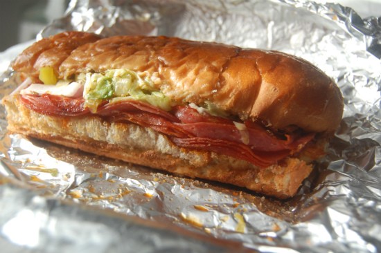 The "Super Hero" sandwich at Planet Sub. - Liz Miller