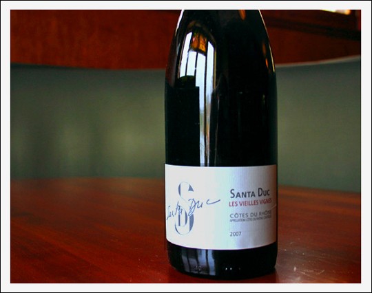 Wine of the Week: Domaine Santa Duc "Les Vieilles Vignes" Côtes du Rhône at Starrs
