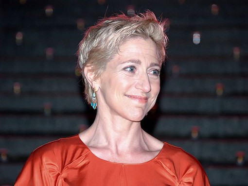 She looked like Edie Falco -- but she wasn't smiling. - David Shankbone, Wikimedia Commons