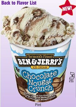 Ben & Jerry's "Chocolate Nougat Crunch" Ice Cream Voluntarily Recalled