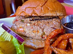 The black-eyed pea burger at Grace Manor - Bryan Peters