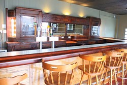 The bar (unfinished) at Halfway Haus - DIANA BENANTI