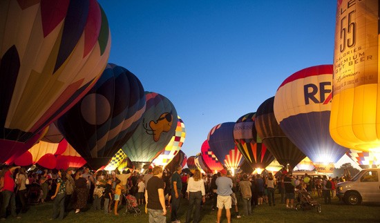 A scene from last year's Forest Park Balloon Glow - Image via