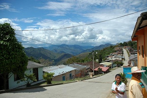The village of Monserrate and its co-op president, Don Gabriel - Courtesy Mike Marquard