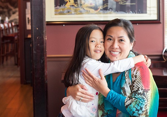 Owner Dee Dee Tran with her daughter, Lilian.