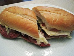 The hot salami sandwich at Gioia's Deli - Ian Froeb