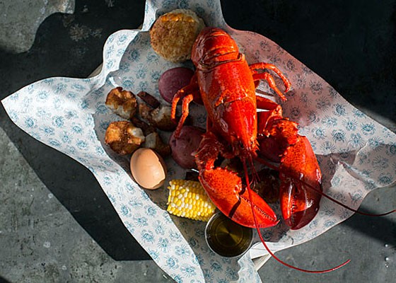 The Maine lobster boil at Peacemaker. | Jennifer Silverberg