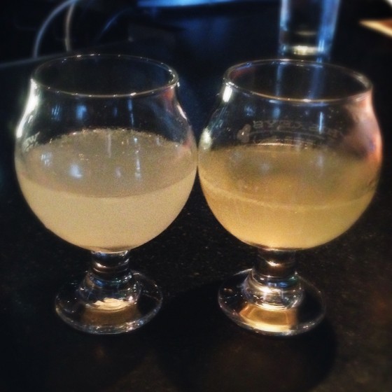 The daiquiri on the right has been aged eight weeks. | Patrick J. Hurley