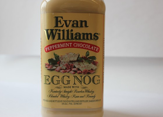 Evan Williams peppermint chocolate eggnog. | Nancy Stiles