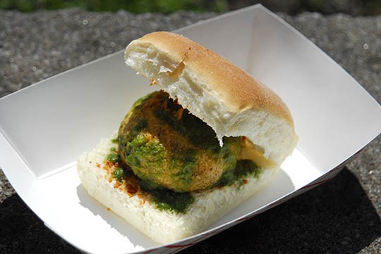 Vada pav, a potato cake or "Bombay Burger" | Kaitlin Steinberg
