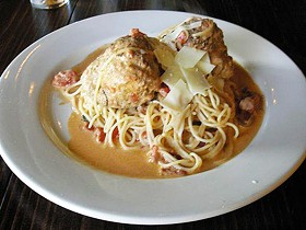 Spaghetti and meatballs at Sugo's Spaghetteria - Ian Froeb