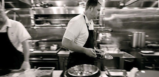 Executive chef Patrick Connolly in the Basso kitchen | Jennifer Silverberg
