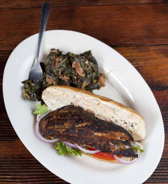 The blackened grouper sandwich at Sassy JAC's - Jennifer Silverberg