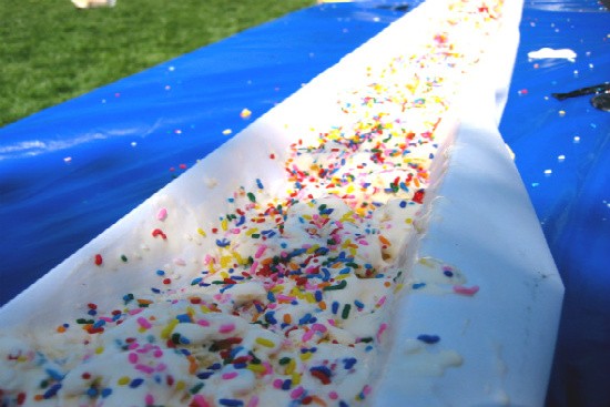 In addition to breaking a world record, Webster University's ice cream sundae was shaped like a Slip 'n Slide. Oh, trust us, we were tempted to "dive right in." - Rease Kirchner