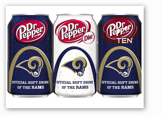 &nbsp;&nbsp;&nbsp;&nbsp;&nbsp;&nbsp;&nbsp;The new Dr Pepper cans. | St. Louis Rams