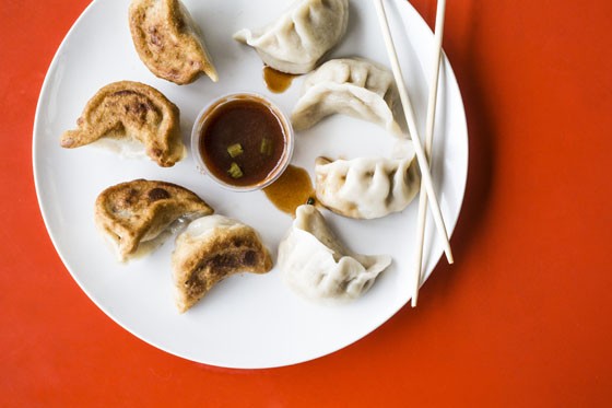 Steamed and fried dumplings. | Jennifer Silverberg