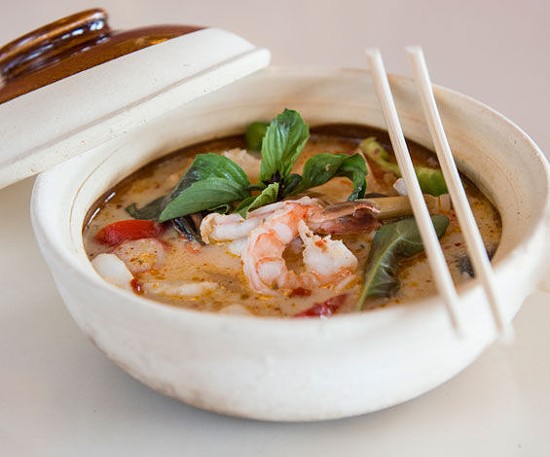 A seafood hot pot at Ocha Thai & Japanese Cuisine - Corey Woodruff