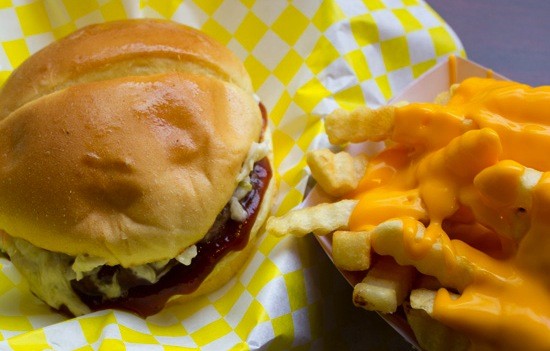 A burger and cheese fries at Chubbies | Mabel Suen