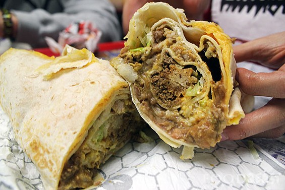 A churro wrapped inside a burrito wrapped inside a nightmare. - Image via Foodbeast