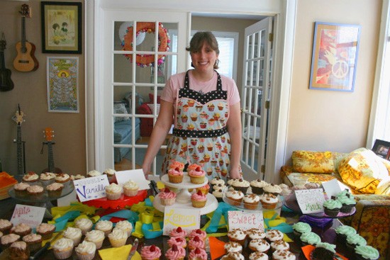 Kaylen Wissinger with some of her cupcakes in 2011 - Chrissy Wilmes