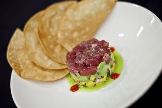 The ahi tuna tartare, an appetizer - Crystal Rolfe