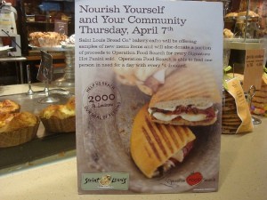 Saint Louis Bread Co. Offers Free Samples Today -- and the Opportunity to Give