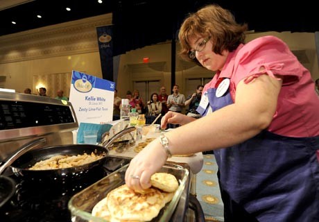 Kellie White of Kirkwood en route to a category win at the Pillsbury Bake-Off. Today she'll learn if she won a cool $1 million. - Pillsbury Bake-Off